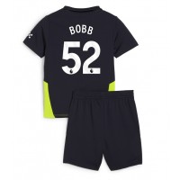 Camisa de time de futebol Manchester City Oscar Bobb #52 Replicas 2º Equipamento Infantil 2024-25 Manga Curta (+ Calças curtas)